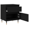 vidaXL Bedside Cabinet Black Oak 40x35x50 cm Engineered Wood