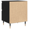 vidaXL Bedside Cabinet Black Oak 40x35x50 cm Engineered Wood