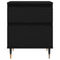 vidaXL Bedside Cabinet Black Oak 40x35x50 cm Engineered Wood