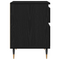 vidaXL Bedside Cabinet Black Oak 40x35x50 cm Engineered Wood