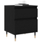 vidaXL Bedside Cabinet Black Oak 40x35x50 cm Engineered Wood