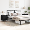 vidaXL Bedside Cabinets 2pcs Black Oak 40x35x50 cm Engineered Wood