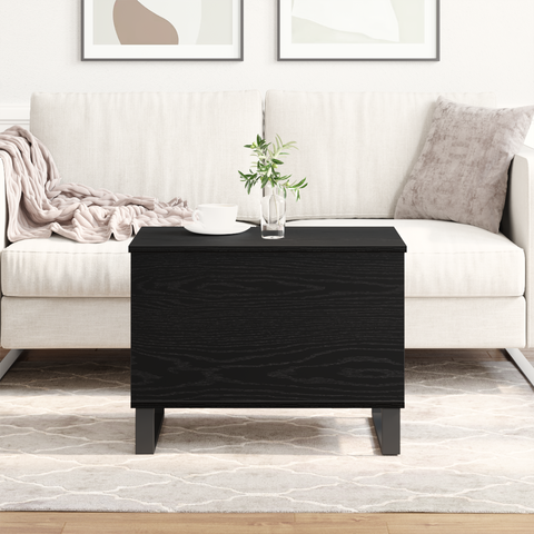 vidaXL Coffee Table Lift Top Black Oak 60x44,5x45 cm Engineered Wood