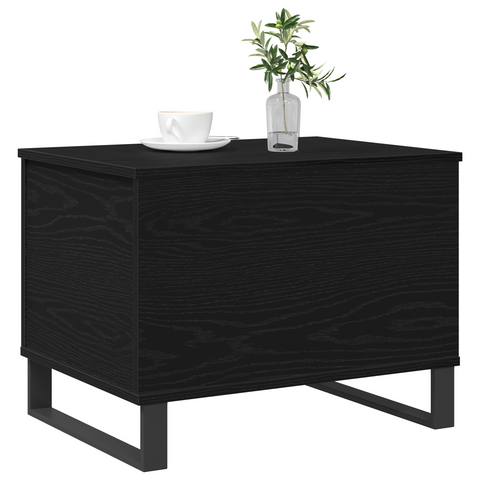 vidaXL Coffee Table Lift Top Black Oak 60x44,5x45 cm Engineered Wood