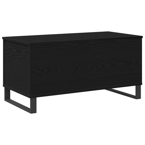 vidaXL Coffee Table Black Oak 90x44.5x45 cm Engineered Wood