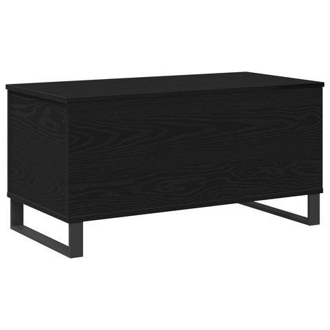 vidaXL Coffee Table Black Oak 90x44.5x45 cm Engineered Wood