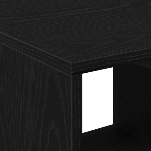 vidaXL Coffee Table Black Oak 90x49x45 cm Engineered Wood