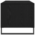 vidaXL Coffee Table Black Oak 90x49x45 cm Engineered Wood