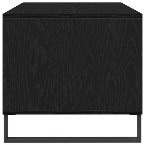 vidaXL Coffee Table Black Oak 90x49x45 cm Engineered Wood