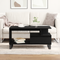 vidaXL Coffee Table Black Oak 90x49x45 cm Engineered Wood