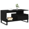 vidaXL Coffee Table Black Oak 90x49x45 cm Engineered Wood