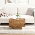 vidaXL Coffee Table, Old Wood, 55x55x31 cm, Engineered Wood
