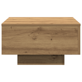 vidaXL Couch Table Artisan Oak Solid Oak Wood 55 x 55 x 31 cm Durable