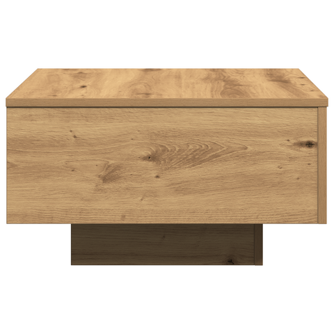 vidaXL Couch Table Artisan Oak Solid Oak Wood 55 x 55 x 31 cm Durable