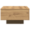 vidaXL Couch Table Artisan Oak Solid Oak Wood 55 x 55 x 31 cm Durable