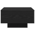 vidaXL Black Oak Coffee Table 55x55x31 cm Made from Engineered Wood