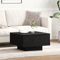 vidaXL Black Oak Coffee Table 55x55x31 cm Made from Engineered Wood