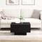 vidaXL Black Oak Coffee Table 55x55x31 cm Made from Engineered Wood