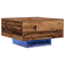 vidaXL Coffee Table with LED Lights Old Wood 55x55x31 cm