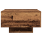 vidaXL Coffee Table with LED Lights Old Wood 55x55x31 cm