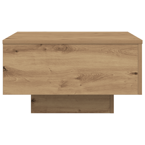 vidaXL Coffee Table with LED Lights Artisan Oak 55x55x31 cm