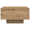vidaXL Coffee Table with LED Lights Artisan Oak 55x55x31 cm