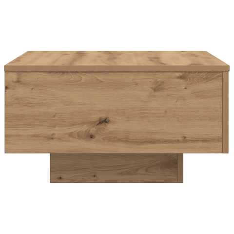 vidaXL Coffee Table with LED Lights Artisan Oak 55x55x31 cm