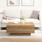 vidaXL Coffee Table Artisan Oak 80x80x31 cm Engineered Wood