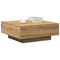 vidaXL Coffee Table Artisan Oak 80x80x31 cm Engineered Wood