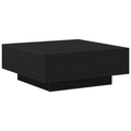 vidaXL Black Oak Coffee Table - 80x80x31 cm Made of Engineered Wood
