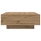 vidaXL Coffee Table with LED Lights Artisan Oak 80x80x31 cm