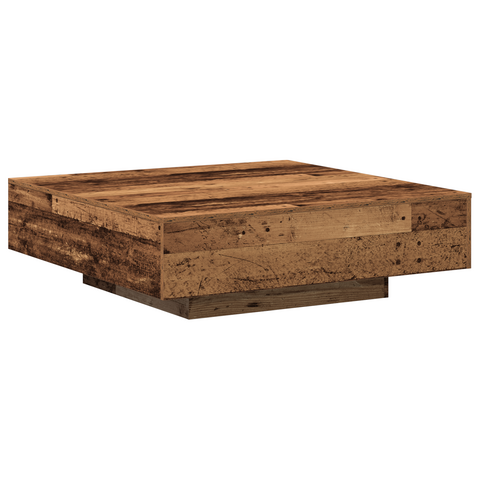 vidaXL Coffee Table - Old Wood, 100x100x31 cm, Made from Engineered Wood
