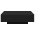 vidaXL Coffee Table Black Oak 100x100x31 cm Engineered Wood