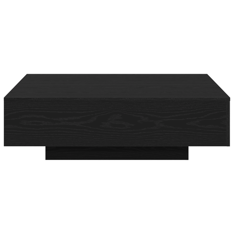 vidaXL Coffee Table Black Oak 100x100x31 cm Engineered Wood