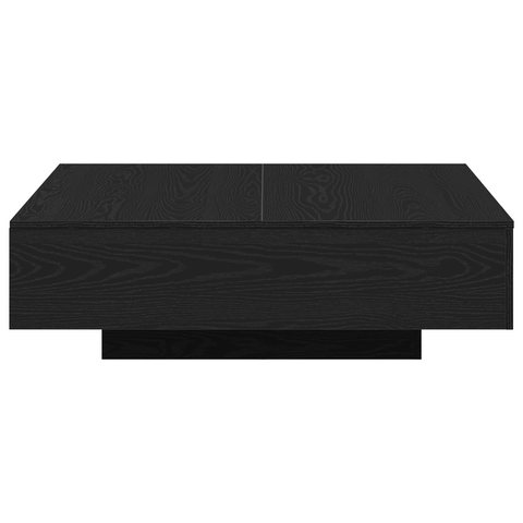 vidaXL Coffee Table Black Oak 100x100x31 cm Engineered Wood