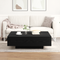vidaXL Coffee Table Black Oak 100x100x31 cm Engineered Wood