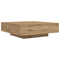 vidaXL Coffee Table with LED Lights Artisan Oak 100x100x31 cm