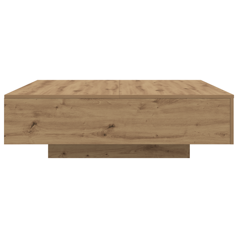 vidaXL Coffee Table with LED Lights Artisan Oak 100x100x31 cm