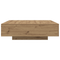vidaXL Coffee Table with LED Lights Artisan Oak 100x100x31 cm