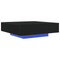vidaXL Coffee Table with LED Lights Black Oak 100x100x31 cm