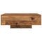 vidaXL Coffee Table with LED Lights Old Wood 85x55x31 cm