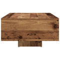 vidaXL Coffee Table with LED Lights Old Wood 85x55x31 cm
