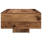 vidaXL Coffee Table with LED Lights Old Wood 85x55x31 cm
