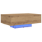 vidaXL Coffee Table with LED Lights Artisan Oak 85x55x31 cm