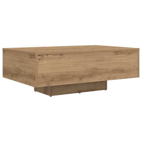 vidaXL Coffee Table with LED Lights Artisan Oak 85x55x31 cm