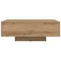vidaXL Coffee Table with LED Lights Artisan Oak 85x55x31 cm