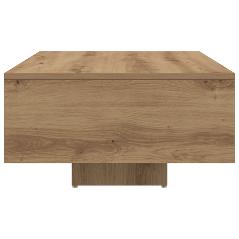 vidaXL Coffee Table with LED Lights Artisan Oak 85x55x31 cm