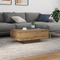 vidaXL Coffee Table with LED Lights Artisan Oak 85x55x31 cm