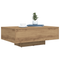 vidaXL Coffee Table with LED Lights Artisan Oak 85x55x31 cm