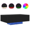 vidaXL Coffee Table with LED Lights Black Oak 85x55x31 cm